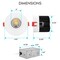 Luxrite 4 Inch LED Recessed Downlight 5 CCT Selectable 2700K-5000K 15W 1100LM Dimmable Baffle Trim LR24950 LR24953-1PK - alternate 5